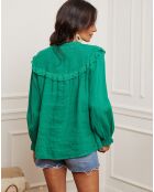 Chemise 100% Lin Camelo verte