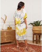 Robe Ceteen imprimé moutarde