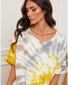 Robe Ceteen imprimé moutarde