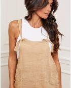 Salopette 100% Lin Corida camel