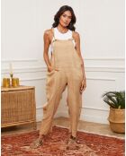 Salopette 100% Lin Corida camel