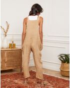 Salopette 100% Lin Corida camel