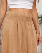 Pantalon 100% Lin Dagor camel