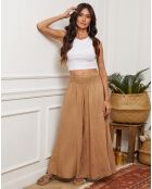 Pantalon 100% Lin Dagor camel