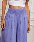 Pantalon 100% Lin Dagor violet
