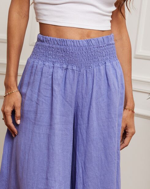 Pantalon 100% Lin Dagor violet