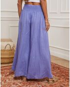 Pantalon 100% Lin Dagor violet