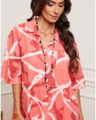 Robe 100% Lin Egolene corail