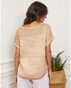 Top 100% Lin Fabioza camel