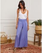 Camiseta sin mangas blanca 100% lino Filiale