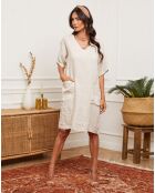 Robe 100% Lin Guval beige