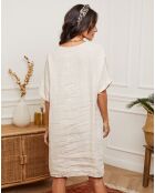 Robe 100% Lin Guval beige