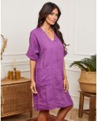 Robe 100% Lin Guval violette