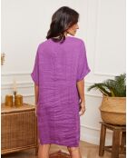 Robe 100% Lin Guval violette