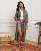 Kimono 100% Lin Hardy kaki