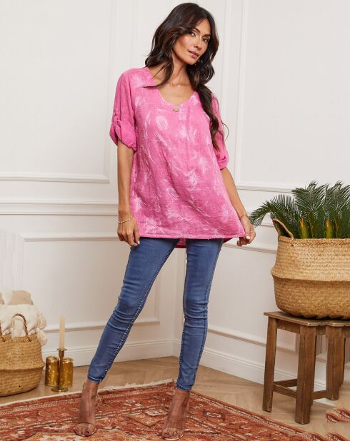 Top 100% Lin Jerubi fushia