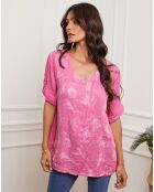 Top 100% Lin Jerubi fushia