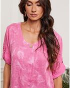 Top 100% Lin Jerubi fushia