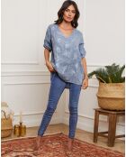 Top 100% Lin Jerubi indigo