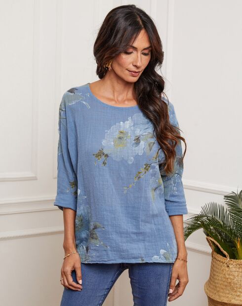 Blauwe jeanstop van Johnson