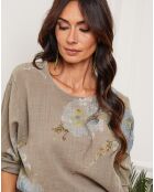 Top Johnson taupe
