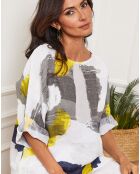 Blouse 100% Lin Krik blanche