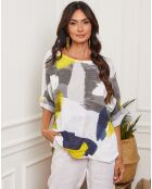 Blouse 100% Lin Krik blanche