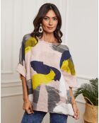 Blouse 100% Lin Krik rose