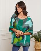Blouse 100% Lin Krik verte