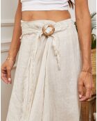 Jupe 100% Lin Luberon beige