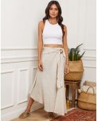 Jupe 100% Lin Luberon beige