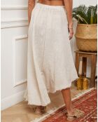 Jupe 100% Lin Luberon beige