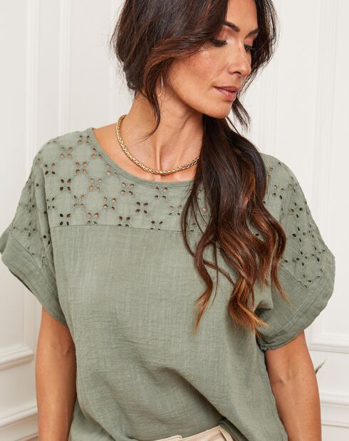 Kaki top met Lutarce