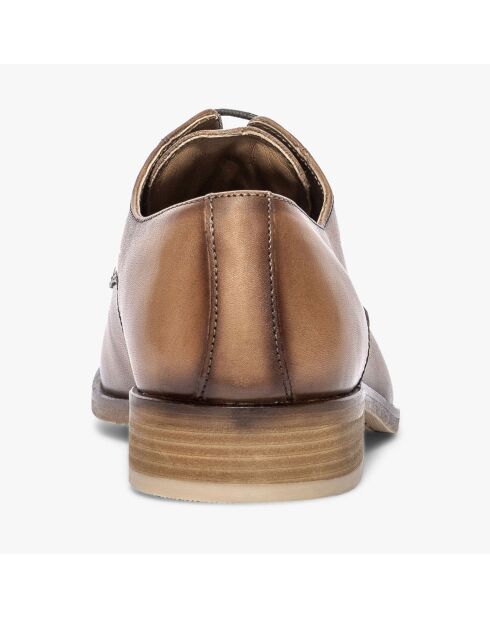 Derbies en Cuir Leonardo camel