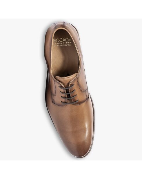 Derbies en Cuir Leonardo camel