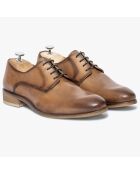 Derbies en Cuir Leonardo camel