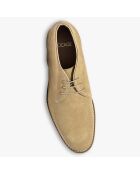 Derbies montantes en Velours de Cuir Rafael beiges