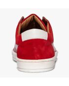 Baskets en Cuir Kerrien rouges