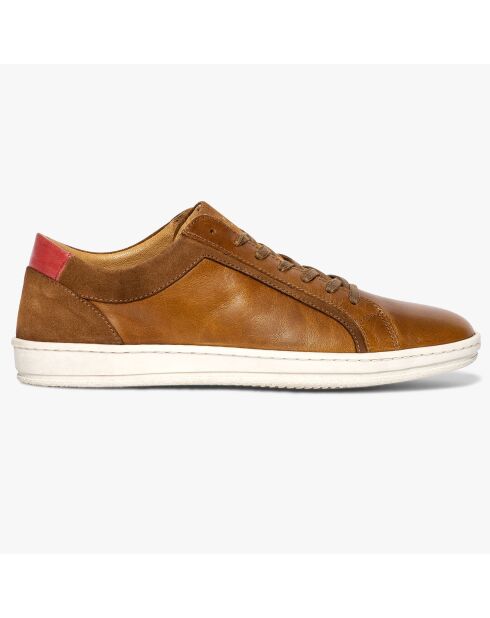 Sneakers Kerrien in pelle cognac