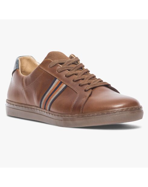 Sneakers Kessy in pelle marrone