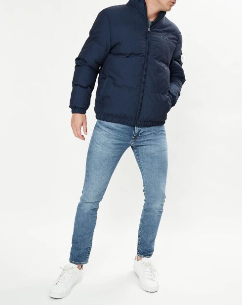Doudoune Puffa bleu foncé denim