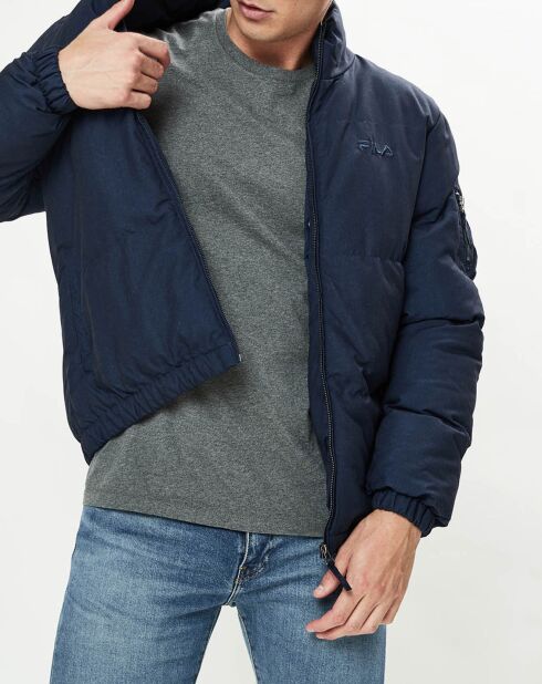 Doudoune Puffa bleu foncé denim