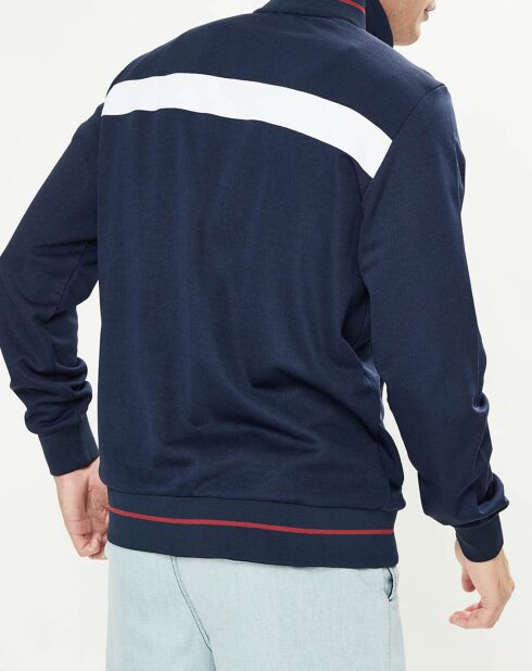 Sweat zippé Noel bleu marine