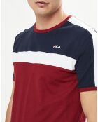 T-Shirt Anastas marine/blanc/bordeaux