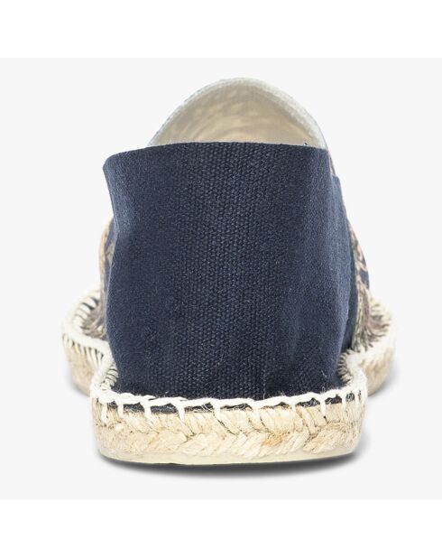 Espadrilles en Toile Jeremy imprimées bleu marine
