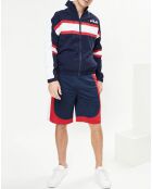 Veste zippée Carter bleu marine/blanc