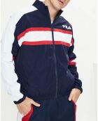 Veste zippée Carter bleu marine/blanc