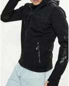 Sweat zippé Fai Hood noir