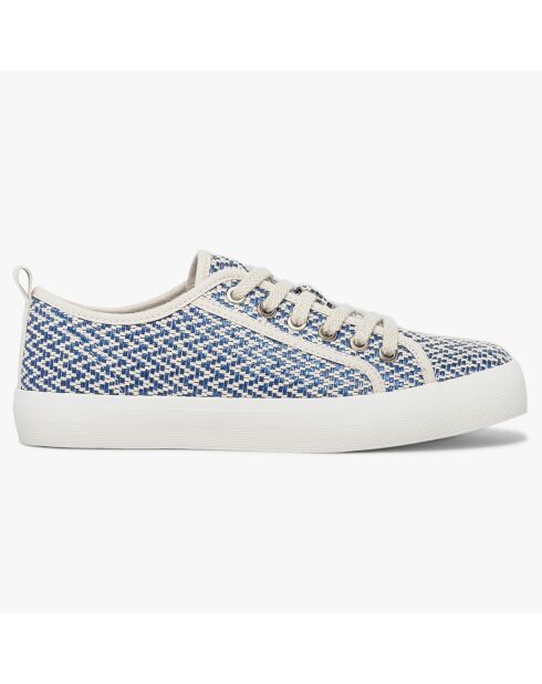 Baskets en Toile Natalia à motif bleu denim