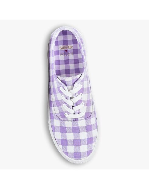 Baskets en Toile Nikolaus vichy lilas